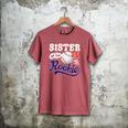 Sister Rookie Of Year 1st Birthday Baseball Theme Matching Men's Comfort Colors T-Shirt Crimson
