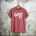 Six Seven Baseball Style Number 67 Sports Slang Meme Kids Men's Comfort Colors T-Shirt Crimson Six Seven Baseball Style Number 67 Sports Slang Meme Kids Men's Comfort Colors T-Shirt Crimson