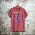 Skelton Playing Baseball Halloween Baseball Drip Boys Kids Men's Comfort Colors T-Shirt Crimson Skelton Playing Baseball Halloween Baseball Drip Boys Kids Men's Comfort Colors T-Shirt Crimson