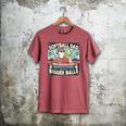 Softball Dad Like a Baseball Dad With Bigger Balls Gift Men Men's Comfort Colors T-Shirt Crimson