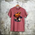 Spooky Halloween Scary Pumpkin Baseball Player Witchy Vibes Men's Comfort Colors T-Shirt Crimson Spooky Halloween Scary Pumpkin Baseball Player Witchy Vibes Men's Comfort Colors T-Shirt Crimson