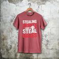 Stealing Hearts Like I Steal Bases Cute Baseball Kids Men's Comfort Colors T-Shirt Crimson