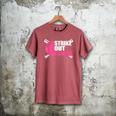 Strike Out Cancer Breast Cancer Awareness Baseball Warrior Men's Comfort Colors T-Shirt Crimson Strike Out Cancer Breast Cancer Awareness Baseball Warrior Men's Comfort Colors T-Shirt Crimson
