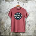 Team America 1776 4th Of July Patriotic Baseball Men's Comfort Colors T-Shirt Crimson