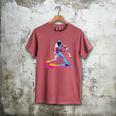 Tie Dye Baseball Dad Fathers Day Men's Comfort Colors T-Shirt Crimson