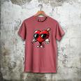 Valentines Day Baseball Heart Bat Sunglasses Men Boys Kids Men's Comfort Colors T-Shirt Crimson Valentines Day Baseball Heart Bat Sunglasses Men Boys Kids Men's Comfort Colors T-Shirt Crimson