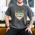 100 Days Of School Home Plate Camo Baseball Dripping Boys Men's Comfort Colors T-Shirt Pepper