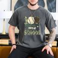 100 Days Of School Teacher Camo Baseball Boys Toddler Kids Men's Comfort Colors T-Shirt Pepper