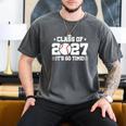 2027 Back To School Baseball 2027 Graduation Class Of 2027 Men's Comfort Colors T-Shirt Pepper