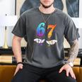 6 7 Six Seven Meme Hands Ice Cream Baseball Drip Boy Girl Men's Comfort Colors T-Shirt Pepper