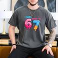 I Was 6 Now I'm 7 Meme Six Seven Baseball 7th Birthday Men's Comfort Colors T-Shirt Pepper