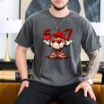 67 Valentine Day Baseball Chocolate Ice Cream Drip Men's Comfort Colors T-Shirt Pepper
