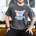 67th Birthday Squad Baseball Ice Cream Drip Birthday Squad Men's Comfort Colors T-Shirt Pepper