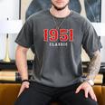 75 Year Old 1951 Classic Baseball Fan 75th Birthday Men's Comfort Colors T-Shirt Pepper