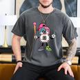 8th Birthday Baseball Ice-Cream Drip 8 Years Old Boys Girls Men's Comfort Colors T-Shirt Pepper