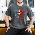 American Baseball Drip Graffiti Ball And Bat Men's Comfort Colors T-Shirt Pepper