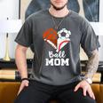 Ball Mom Heart Soccer Basketball Baseball Football Mom Men's Comfort Colors T-Shirt Pepper Ball Mom Heart Soccer Basketball Baseball Football Mom Men's Comfort Colors T-Shirt Pepper