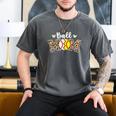 Ball Mom Leopard Baseball Softball Player Mom Men's Comfort Colors T-Shirt Pepper Ball Mom Leopard Baseball Softball Player Mom Men's Comfort Colors T-Shirt Pepper