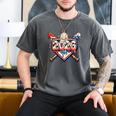Baseball 2026 Ice Cream Drip Bats For Boys Birthday Graphic Men's Comfort Colors T-Shirt Pepper Baseball 2026 Ice Cream Drip Bats For Boys Birthday Graphic Men's Comfort Colors T-Shirt Pepper
