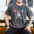 Baseball 6 Year Old Ice Cream Drip 6th Birthday Boys Player Men's Comfort Colors T-Shirt Pepper Baseball 6 Year Old Ice Cream Drip 6th Birthday Boys Player Men's Comfort Colors T-Shirt Pepper