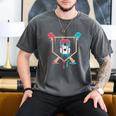 Baseball 8 Year Old Ice Cream Drip 8th Birthday Boys Player Men's Comfort Colors T-Shirt Pepper