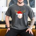 Baseball Christmas Reindeer Santa Hat Sports Player Xmas Men's Comfort Colors T-Shirt Pepper Baseball Christmas Reindeer Santa Hat Sports Player Xmas Men's Comfort Colors T-Shirt Pepper