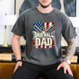 Baseball Dad American USA Flag Dada Men Baseball Fathers Day Men's Comfort Colors T-Shirt Pepper Baseball Dad American USA Flag Dada Men Baseball Fathers Day Men's Comfort Colors T-Shirt Pepper
