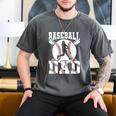 Baseball Dad Apparel Dad Baseball Father's Day Men's Comfort Colors T-Shirt Pepper