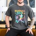 Baseball Dad Cool Fathers Day Coach Player Daddy Papa Men Men's Comfort Colors T-Shirt Pepper