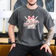 Baseball Dad With Coquette Cute Bow Sport Season Men's Comfort Colors T-Shirt Pepper Baseball Dad With Coquette Cute Bow Sport Season Men's Comfort Colors T-Shirt Pepper