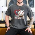 Baseball Dad Family Matching Cute Baseball Lover Men's Comfort Colors T-Shirt Pepper
