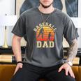 Baseball Dad Father Son Proud Daddy Papa Grandpa Sports Men's Comfort Colors T-Shirt Pepper