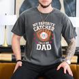 Baseball Dad Father's Day Catcher Men Men's Comfort Colors T-Shirt Pepper Baseball Dad Father's Day Catcher Men Men's Comfort Colors T-Shirt Pepper