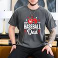 Baseball Dad Baseball Father's Day Baseball Player Men Men's Comfort Colors T-Shirt Pepper