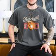 Baseball Dad Fireball Sports Father Fathers Day Daddy Men's Comfort Colors T-Shirt Pepper Baseball Dad Fireball Sports Father Fathers Day Daddy Men's Comfort Colors T-Shirt Pepper