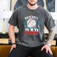 Baseball Dad Happy Fathers Day Dad Daddy Baseball Lover Men's Comfort Colors T-Shirt Pepper