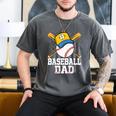 Baseball Dad Happy Fathers Day For Men Boys Kids Men's Comfort Colors T-Shirt Pepper