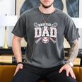 Baseball Dad Happy Fathers Day Premium Tri-Blend Men's Comfort Colors T-Shirt Pepper Baseball Dad Happy Fathers Day Premium Tri-Blend Men's Comfort Colors T-Shirt Pepper