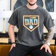Baseball Dad Ice Cream Drip Home Plate Bat Cool Fathers Day Men's Comfort Colors T-Shirt Pepper Baseball Dad Ice Cream Drip Home Plate Bat Cool Fathers Day Men's Comfort Colors T-Shirt Pepper