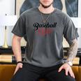 Baseball Dad Script Raglan Baseball Tee Men's Comfort Colors T-Shirt Pepper Baseball Dad Script Raglan Baseball Tee Men's Comfort Colors T-Shirt Pepper