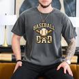 Baseball Dad Sports With Bats And Ball Graphic Premium Men's Comfort Colors T-Shirt Pepper