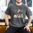 Baseball Dad US Flag For Dad Men Patriotic Fathers Day Men's Comfort Colors T-Shirt Pepper