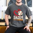 Baseball Daddy Baseball Heart Family Matching Men's Comfort Colors T-Shirt Pepper