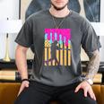 Baseball Drip Bat Boys Ice Cream American Flag 4th Of July Men's Comfort Colors T-Shirt Pepper Baseball Drip Bat Boys Ice Cream American Flag 4th Of July Men's Comfort Colors T-Shirt Pepper
