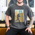 Baseball Drip Boys Dripping Ice Cream Baseball American Flag Men's Comfort Colors T-Shirt Pepper