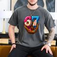 Baseball Drip Ice Cream Number 67 Player Or 67th Birthday Men's Comfort Colors T-Shirt Pepper Baseball Drip Ice Cream Number 67 Player Or 67th Birthday Men's Comfort Colors T-Shirt Pepper
