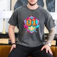 Baseball Drip Jersey Number 1 For Players & 1th Birthday Men's Comfort Colors T-Shirt Pepper