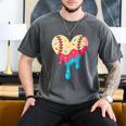 Baseball Drip Melting Ice Cream Baseball Heart Boys Girls Men's Comfort Colors T-Shirt Pepper Baseball Drip Melting Ice Cream Baseball Heart Boys Girls Men's Comfort Colors T-Shirt Pepper