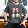 Baseball Girls Women Coquette Pink Bow Baseball Men's Comfort Colors T-Shirt Pepper Baseball Girls Women Coquette Pink Bow Baseball Men's Comfort Colors T-Shirt Pepper