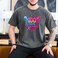 Baseball Ice Cream Drip 100 Days Of School Boys Girls 100th Men's Comfort Colors T-Shirt Pepper